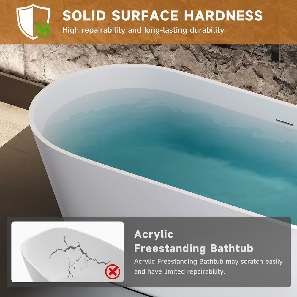 Deep Freestanding Soaking Tub: product detail 6