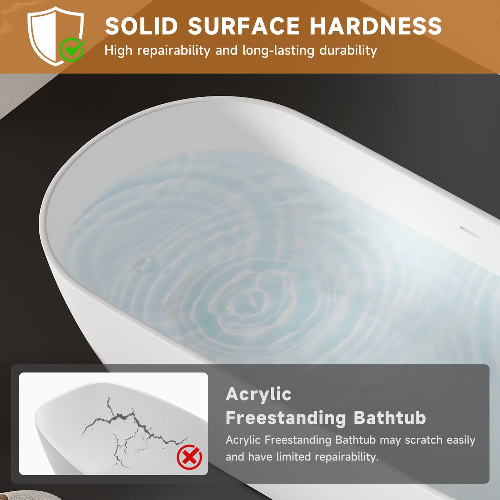 Double-Ended Freestanding Soaking Tub 1750 mm: product detail 3