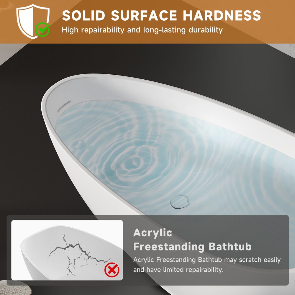 Egg-Shaped Freestanding Tub 1500 mm: product detail 3