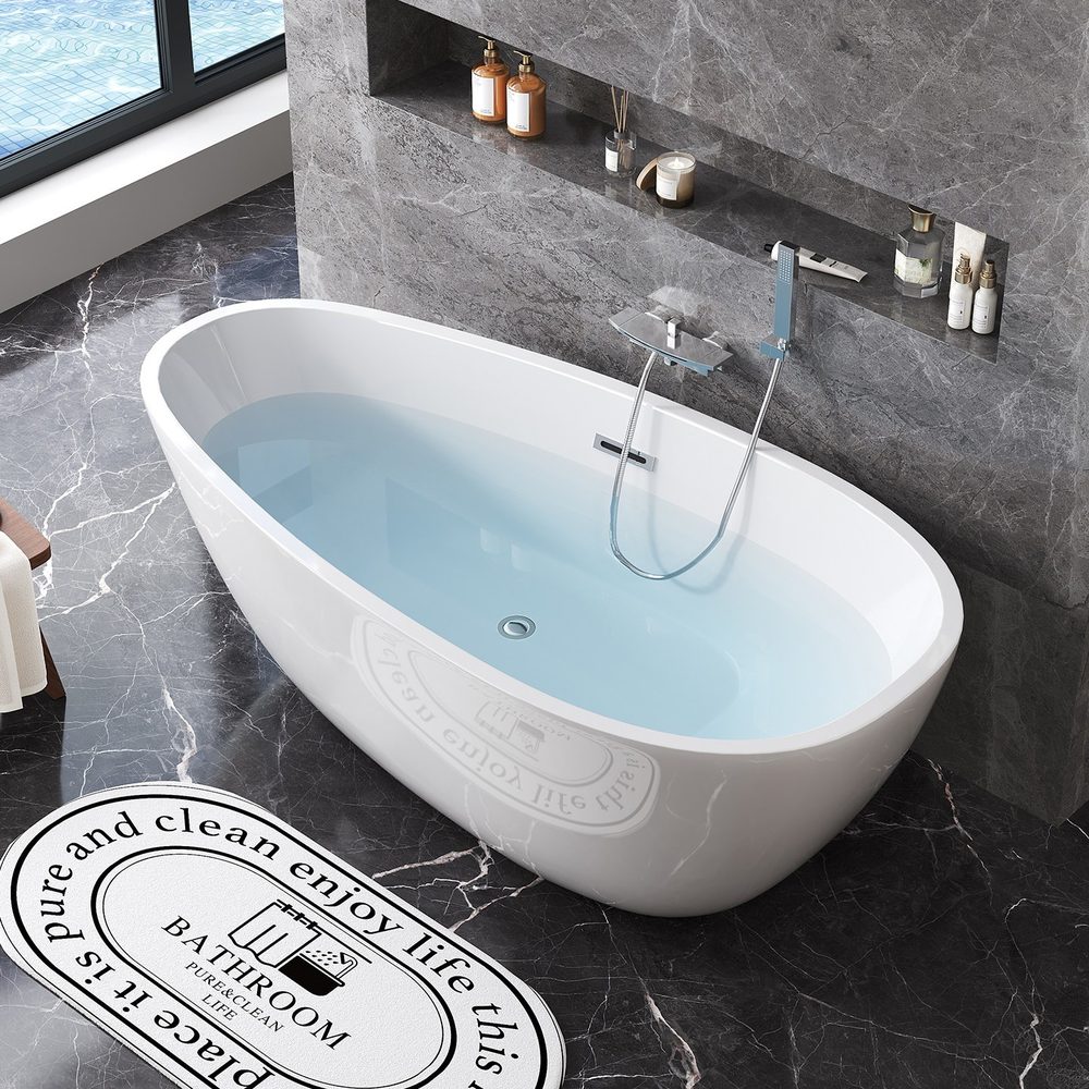Teardrop Freestanding Soaking Tub: product detail 1